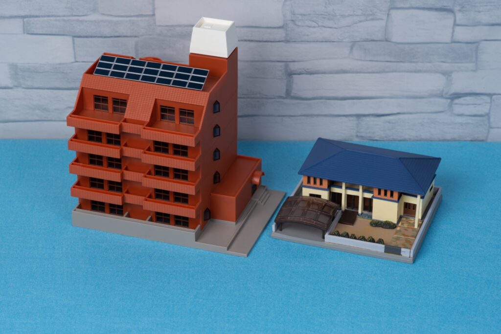 マンションと戸建て