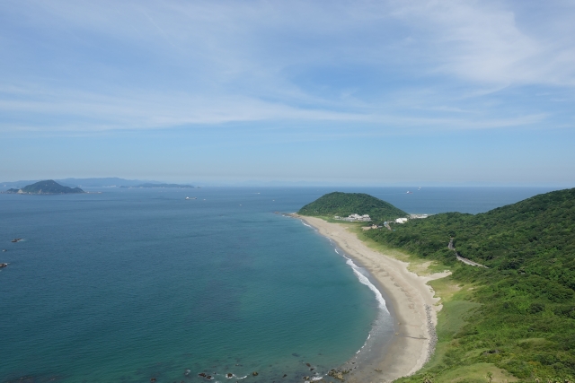 田原市の半島風景