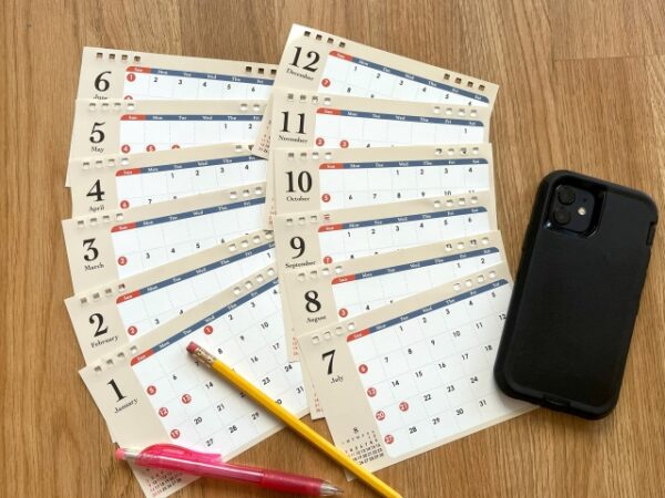 予定、スケジュール帳、カレンダー