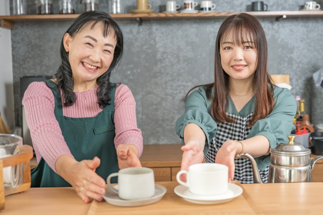 カフェの店員さん
