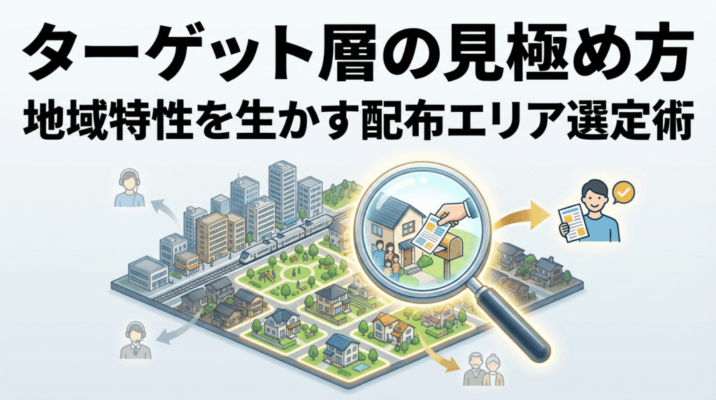 ターゲット層の見極め方｜地域特性を生かす配布エリア選定
