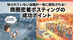 知られていない店舗が一気に認知される！商圏密着ポスティングの成功ポイント