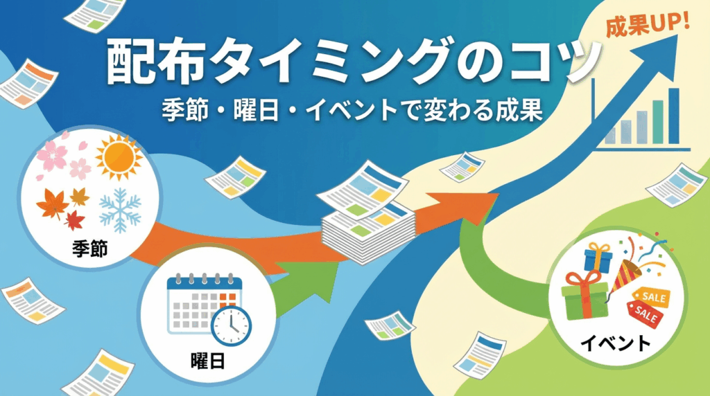配布タイミングのコツ｜季節・曜日・イベントで変わる成果