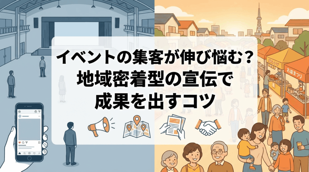 イベントの集客が伸び悩む？地域密着型の宣伝で成果を出すコツ