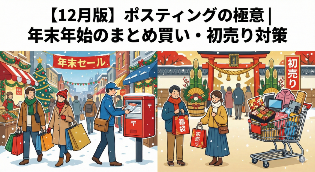 【12月版】ポスティングの極意｜年末年始のまとめ買い・初売り対策