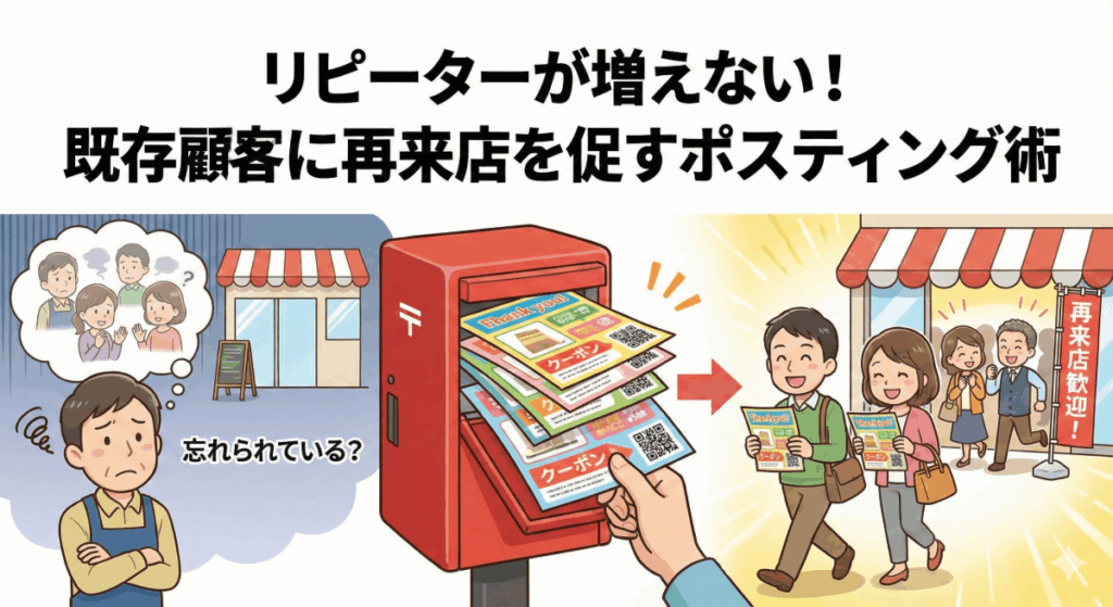 リピーターが増えない！既存顧客に再来店を促すポスティング術