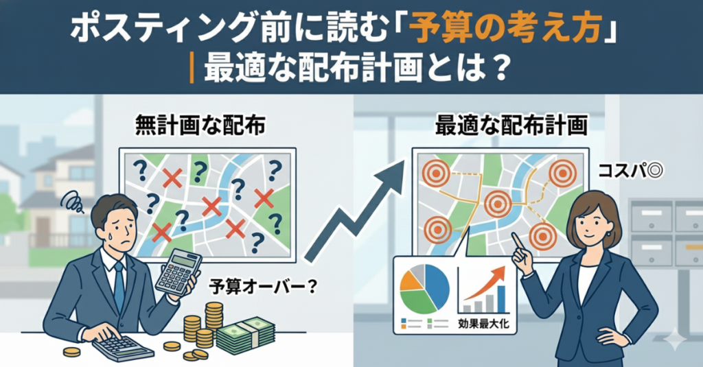 ポスティング前に読む「予算の考え方」｜最適な配布計画とは？