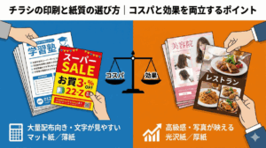 チラシの印刷と紙質の選び方｜コスパと効果を両立するポイント