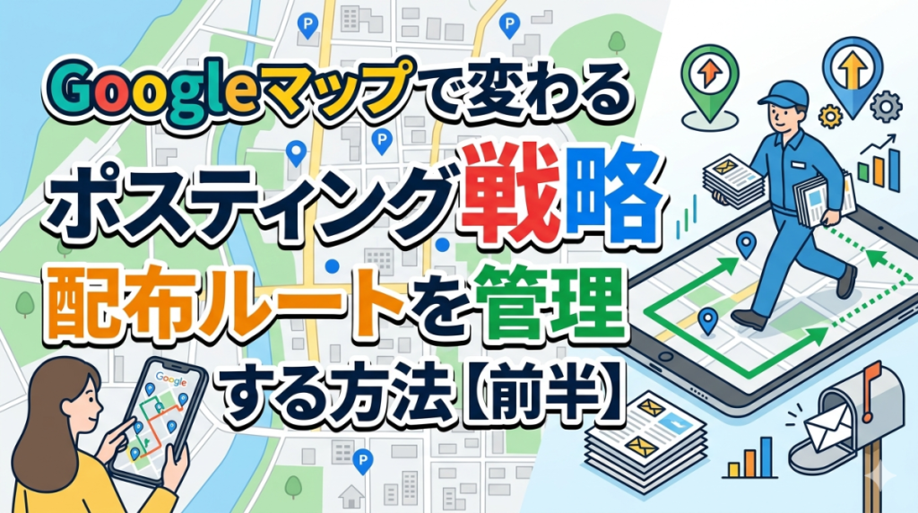 Googleマップで変わるポスティング戦略｜配布ルートを管理する方法【前半】