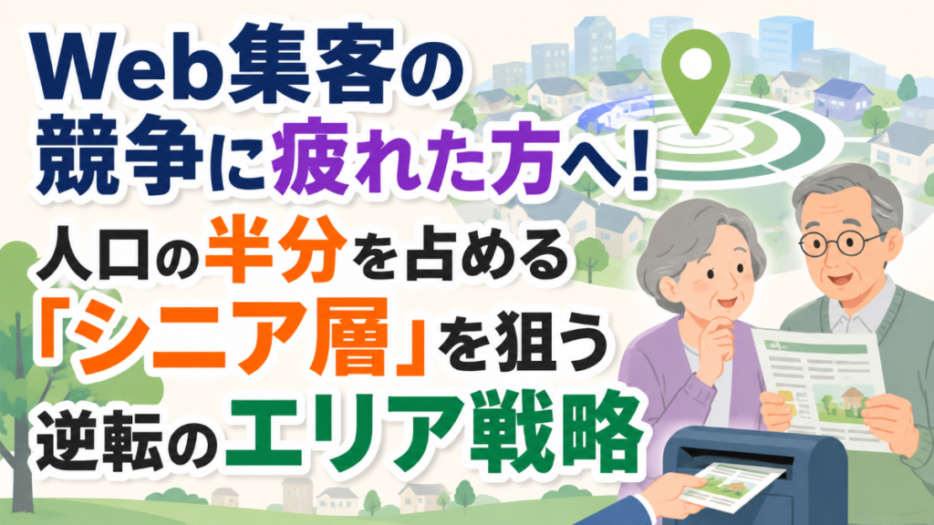 Web集客の競争に疲れた方へ！人口の半分を占める「シニア層」を狙う逆転のエリア戦略2