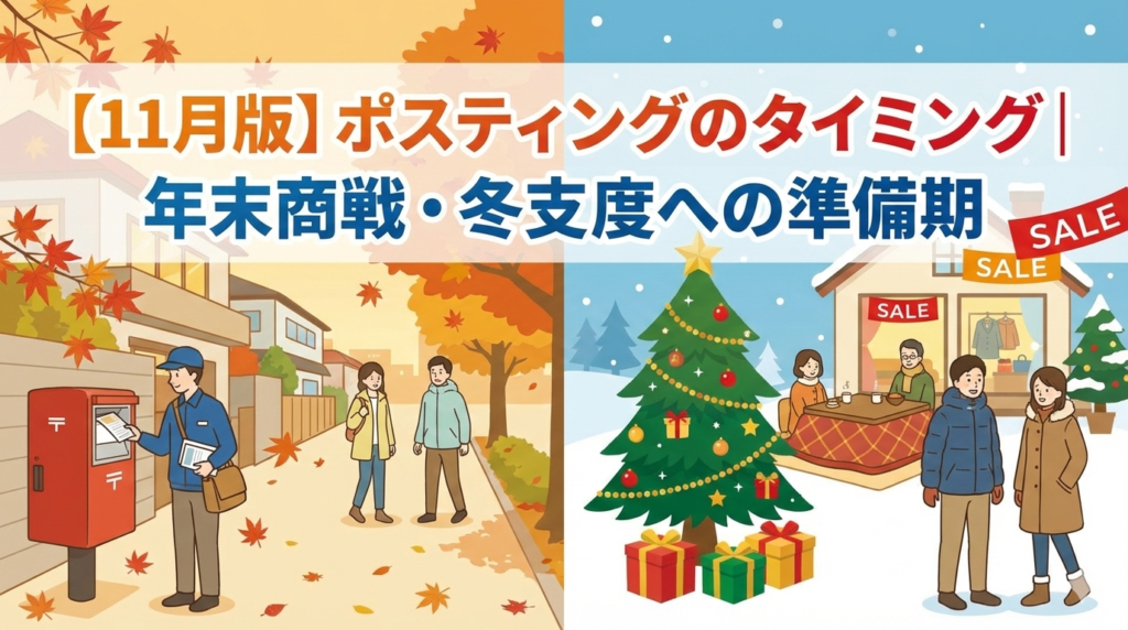 【11月版】ポスティングのタイミング｜年末商戦・冬支度への準備期