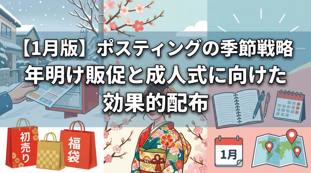 【1月版】ポスティングの季節戦略｜年明け販促と成人式に向けた効果的配布タイミング