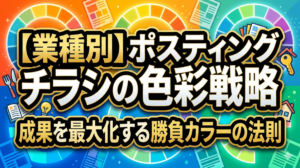 【業種別】ポスティングチラシの色彩戦略｜成果を最大化する勝負カラーの法則1
