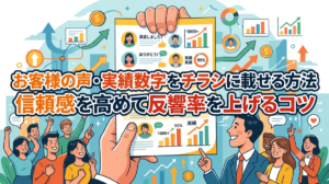 お客様の声・実績数字をチラシに載せる方法｜信頼感を高めて反響率を上げるコツ