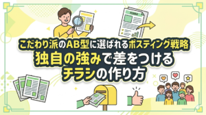 こだわり派のAB型に選ばれるポスティング戦略｜独自の強みで差をつけるチラシの作り方　