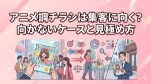 アニメ調チラシは集客に向く？向かないケースと見極め方