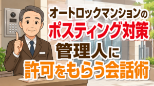 オートロックマンションのポスティング対策｜管理人に許可をもらう会話術