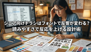 シニア向けチラシはフォントで反響が変わる？読みやすさで反応を上げる設計術