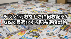 チラシ1万枚をどこに何枚配る？GISで最適化する配布密度戦略