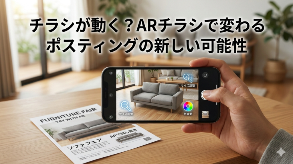 チラシが動く？ARチラシで変わるポスティングの新しい可能性