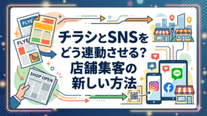 チラシとSNSをどう連動させる？店舗集客の新しい方法