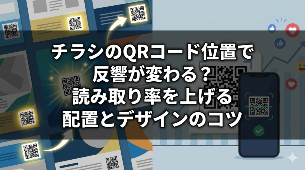 チラシのQRコード位置で反響が変わる？読み取り率を上げる配置とデザインのコツ