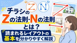 チラシのZの法則・Nの法則とは？読まれるレイアウトの基本を分かりやすく解説1