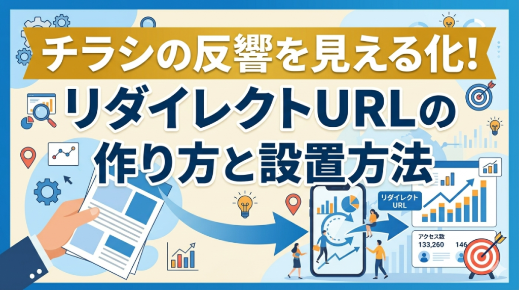 チラシの反響を見える化！リダイレクトURLの作り方と設置方法