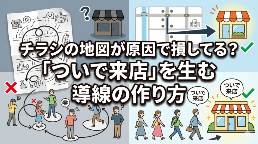 チラシの地図が原因で損してる？「ついで来店」を生む導線の作り方