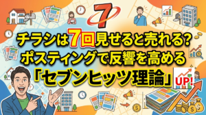 チラシは7回見せると売れる？ポスティングで反響を高める「セブンヒッツ理論」