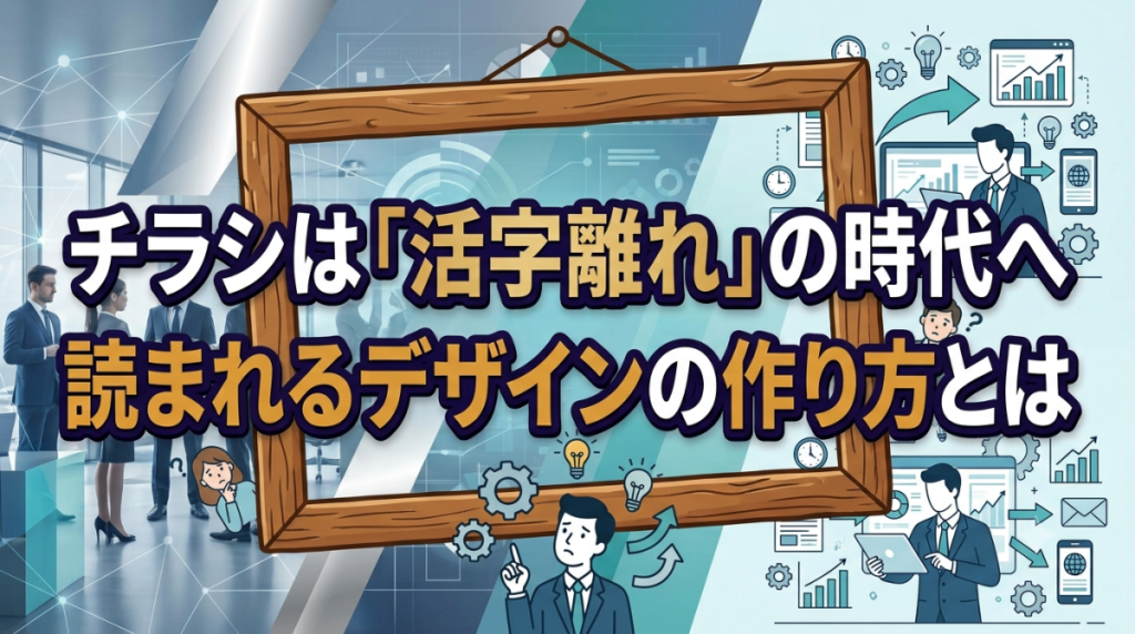 チラシは「活字離れ」の時代へ｜読まれるデザインの作り方とは