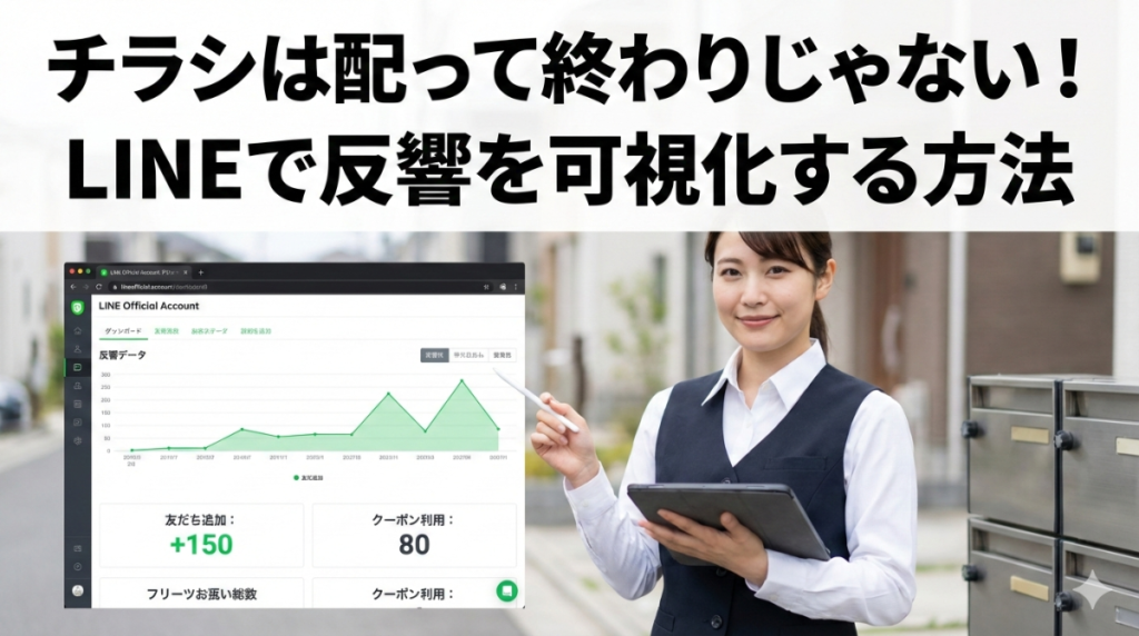 チラシは配って終わりじゃない！LINEで反響を可視化する方法