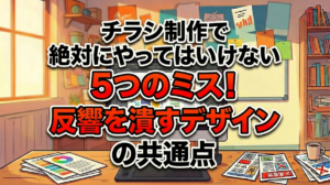 チラシ制作で絶対にやってはいけない5つのミス！反響を潰すデザインの共通点