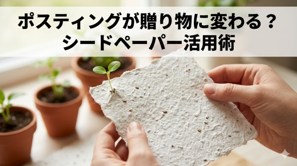 ポスティングが贈り物に変わる？シードペーパー活用術