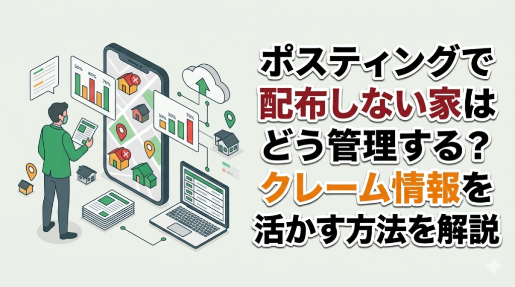 ポスティングで配布しない家はどう管理する？クレーム情報を活かす方法を解説