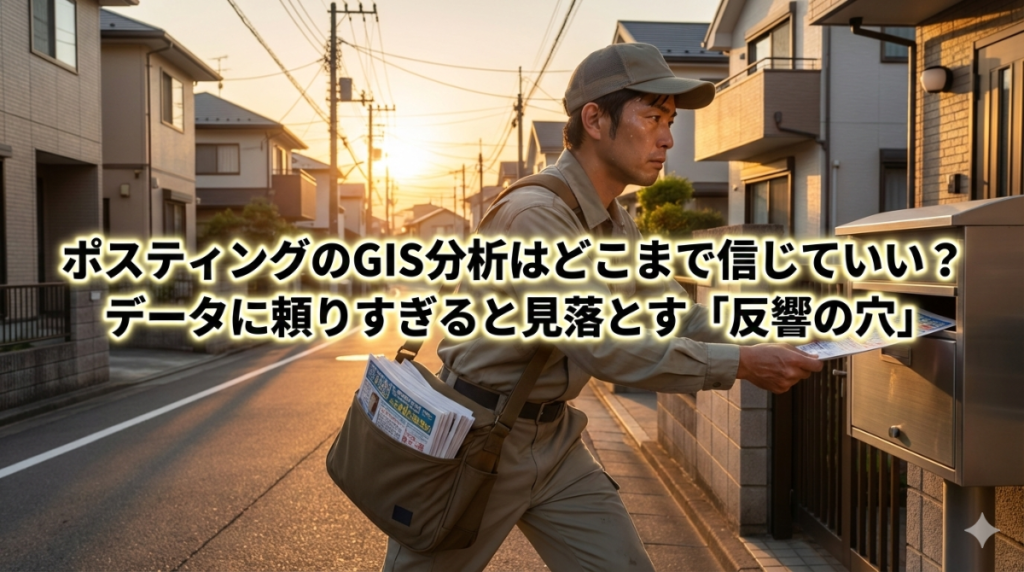 ポスティングのGIS分析はどこまで信じていい？データに頼りすぎると見落とす「反響の穴」