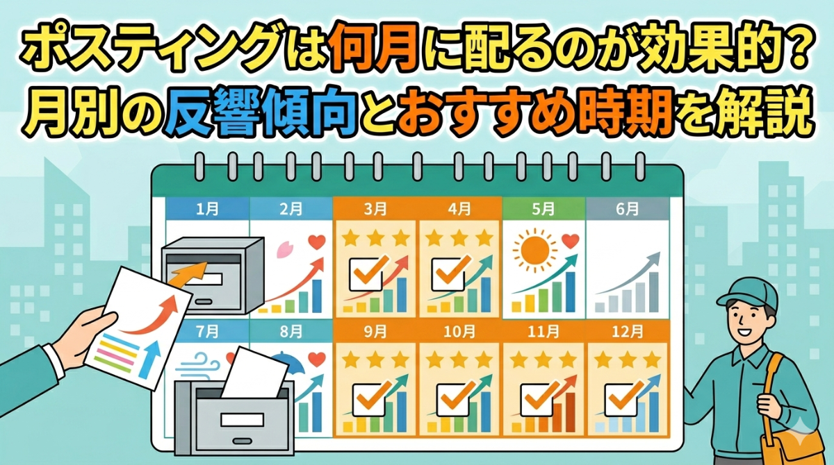 ポスティングは何月に配るのが効果的？月別の反響傾向とおすすめ時期を