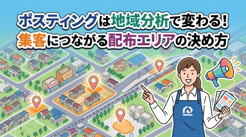 ポスティングは地域分析で変わる！集客につながる配布エリアの決め方