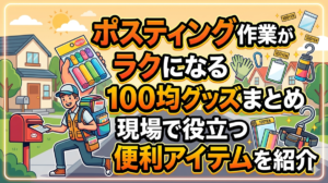 ポスティング作業がラクになる100均グッズまとめ｜現場で役立つ便利アイテムを紹介