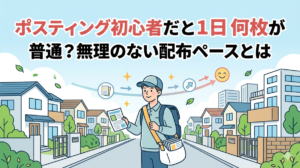 ポスティング初心者だと1日何枚が普通？無理のない配布ペースとは