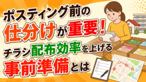ポスティング前の仕分けが重要！チラシ配布効率を上げる事前準備とは