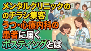 メンタルクリニックのチラシ集客｜うつ・心療内科の患者に届くポスティングとは