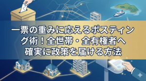 一票の重みに応えるポスティング術！全世帯・全有権者へ確実に政策を届ける方法