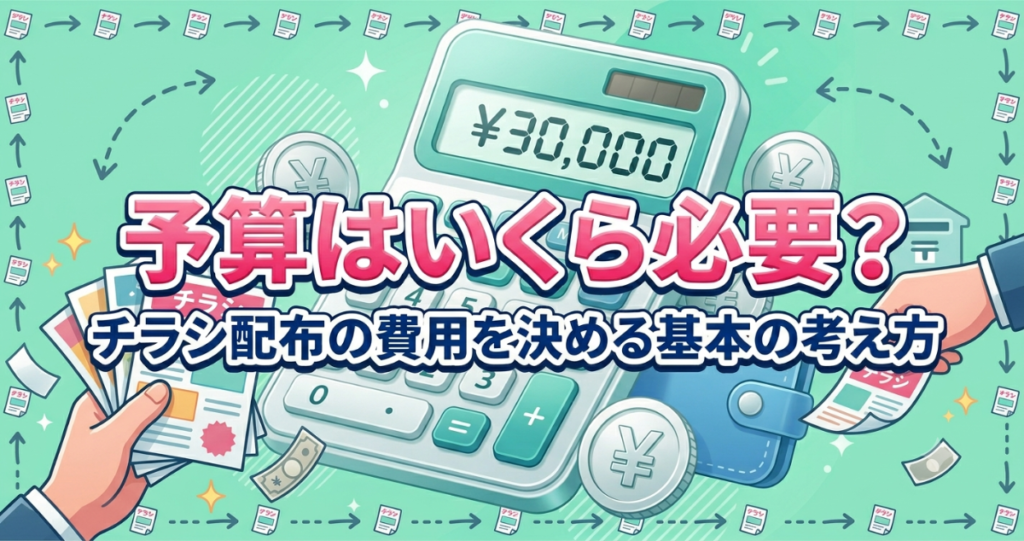 予算はいくら必要？チラシ配布の費用を決める基本の考え方