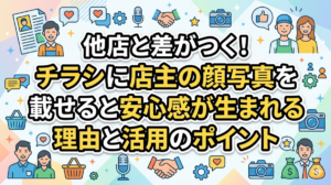 他店と差がつく！チラシに店主の顔写真を載せると安心感が生まれる理由と活用のポイント