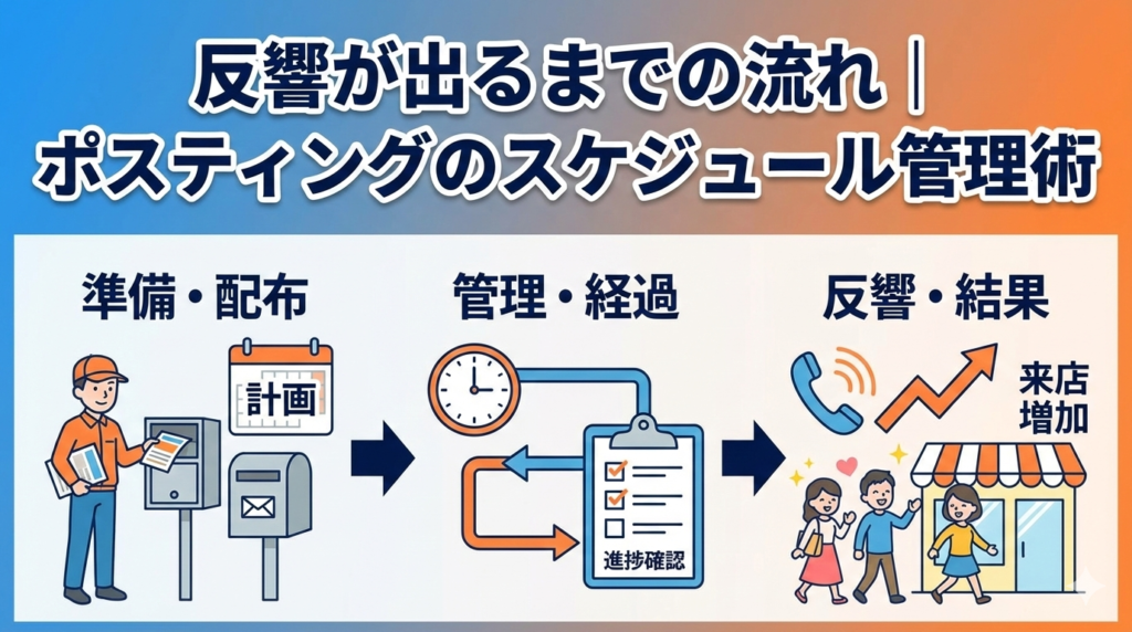 反響が出るまでの流れ｜ポスティングのスケジュール管理術