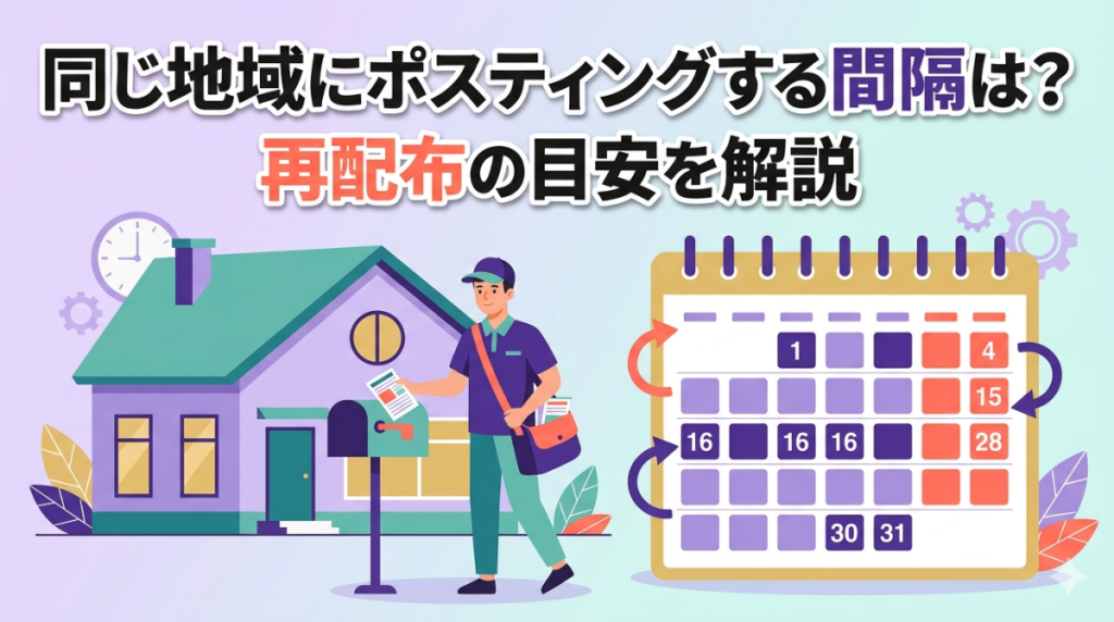 同じ地域にポスティングする間隔は？再配布の目安を解説
