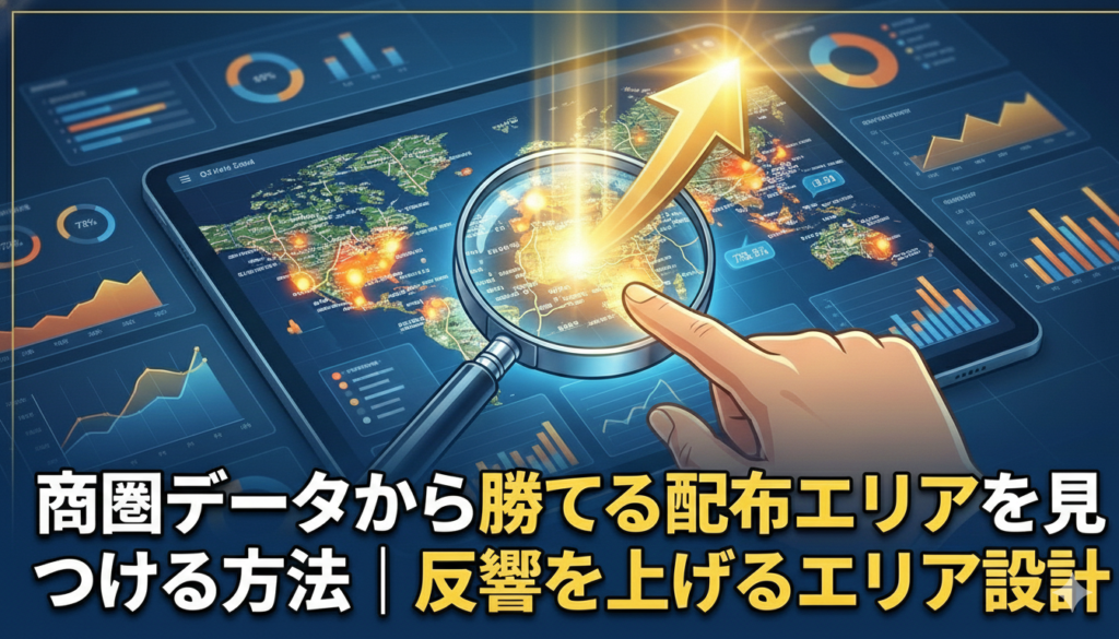 商圏データから勝てる配布エリアを見つける方法｜反響を上げるエリア設計