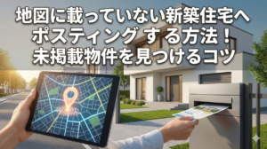 地図に載っていない新築住宅へポスティングする方法！未掲載物件を見つけるコツ