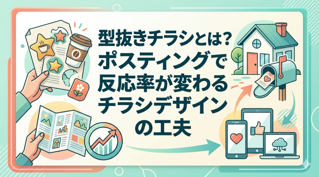型抜きチラシとは？ポスティングで反応率が変わるチラシデザインの工夫